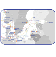 Fährstrecken Ostsee, Baltikum